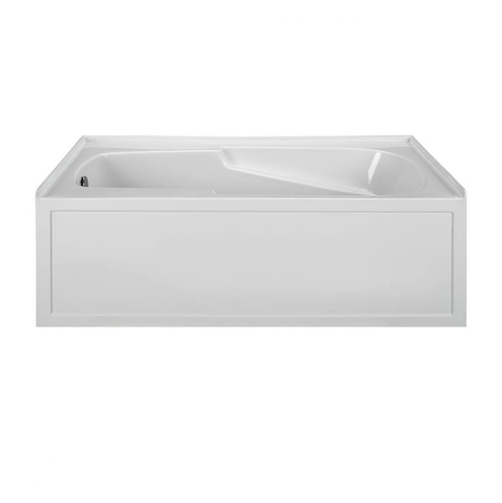 60X32 WHITE RIGHT HAND DRAIN INTEGRAL SKIRTED WHIRLPOOL W/ INTEGRAL TILE FLANGE-BASI