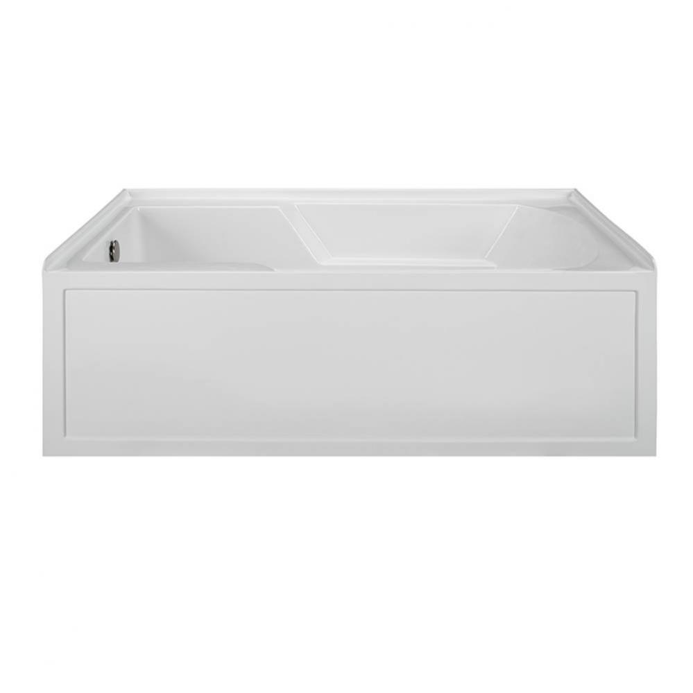 60X36 WHITE LEFT HAND DRAIN INTEGRAL SKIRTED AIR BATH W/ INTEGRAL TILE FLANGE-BASICS