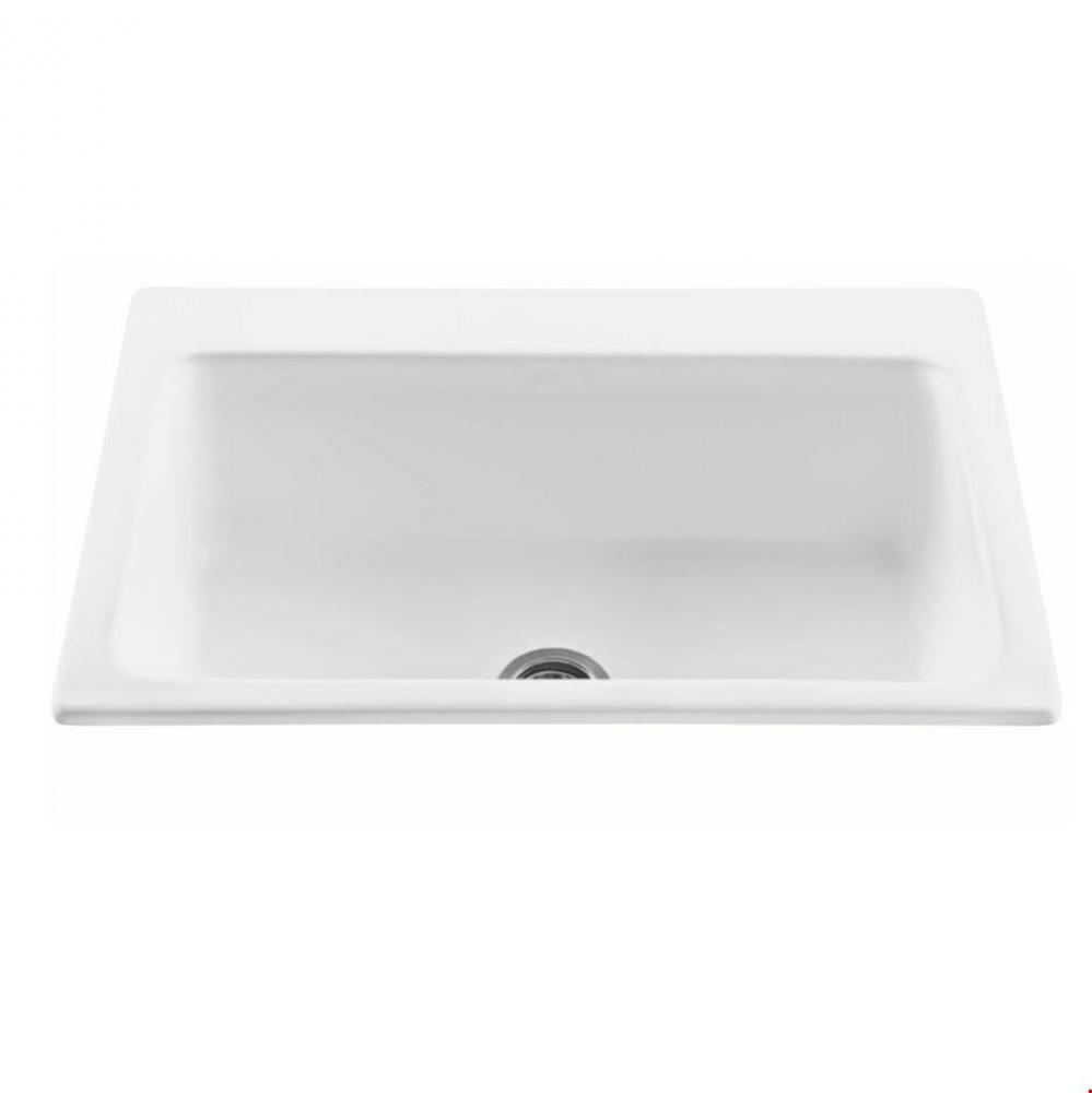 33X22 BISCUIT SINGLE BOWL BASICS SINK-REFLECTION