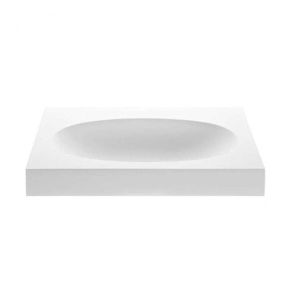 Akana 1 Sculpturestone  Wall-Mounted - Matte White (24.5X18.5)