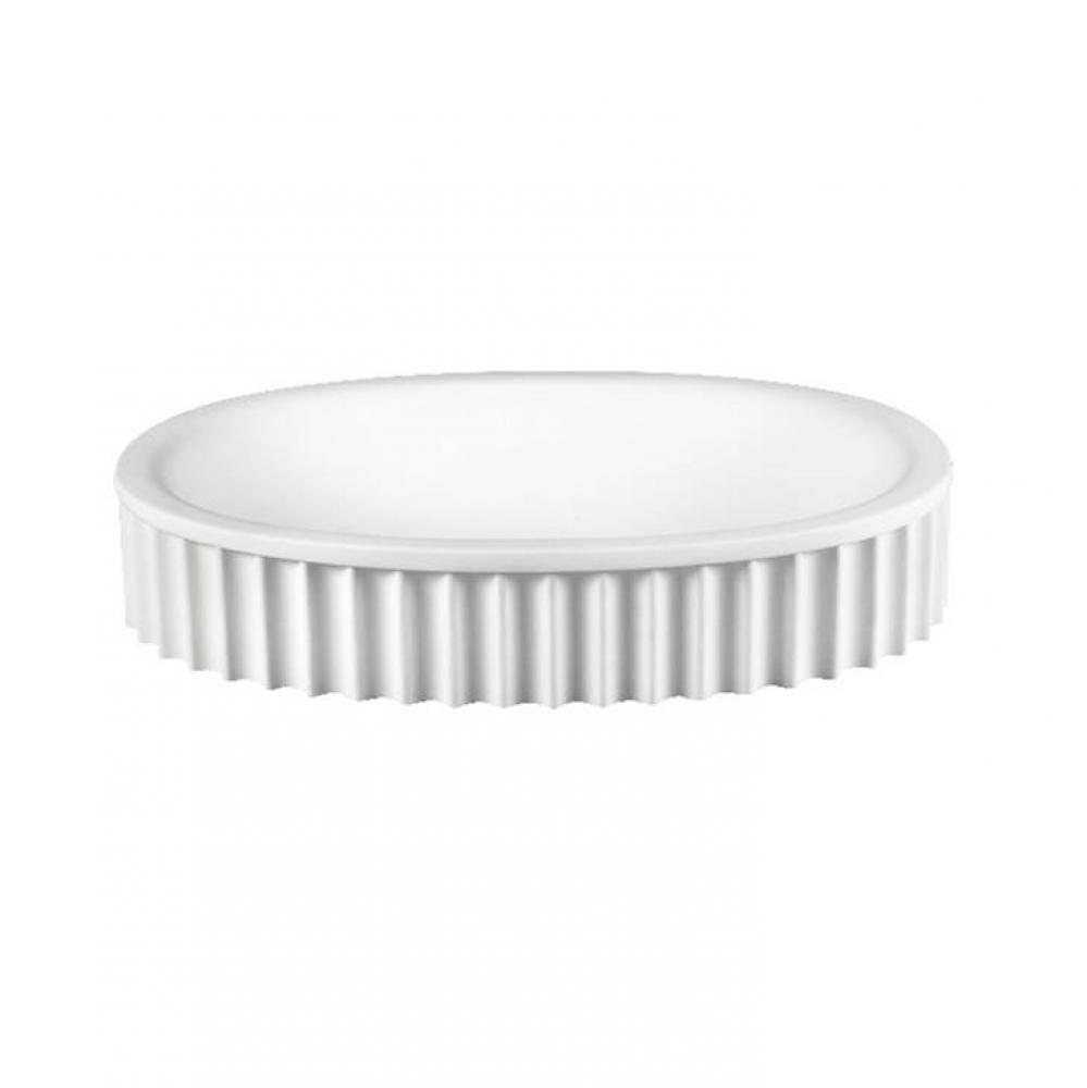 BOWIE SR SCULPTURESTONE SEMI-RECESSED - MATTE WHITE (24x16)