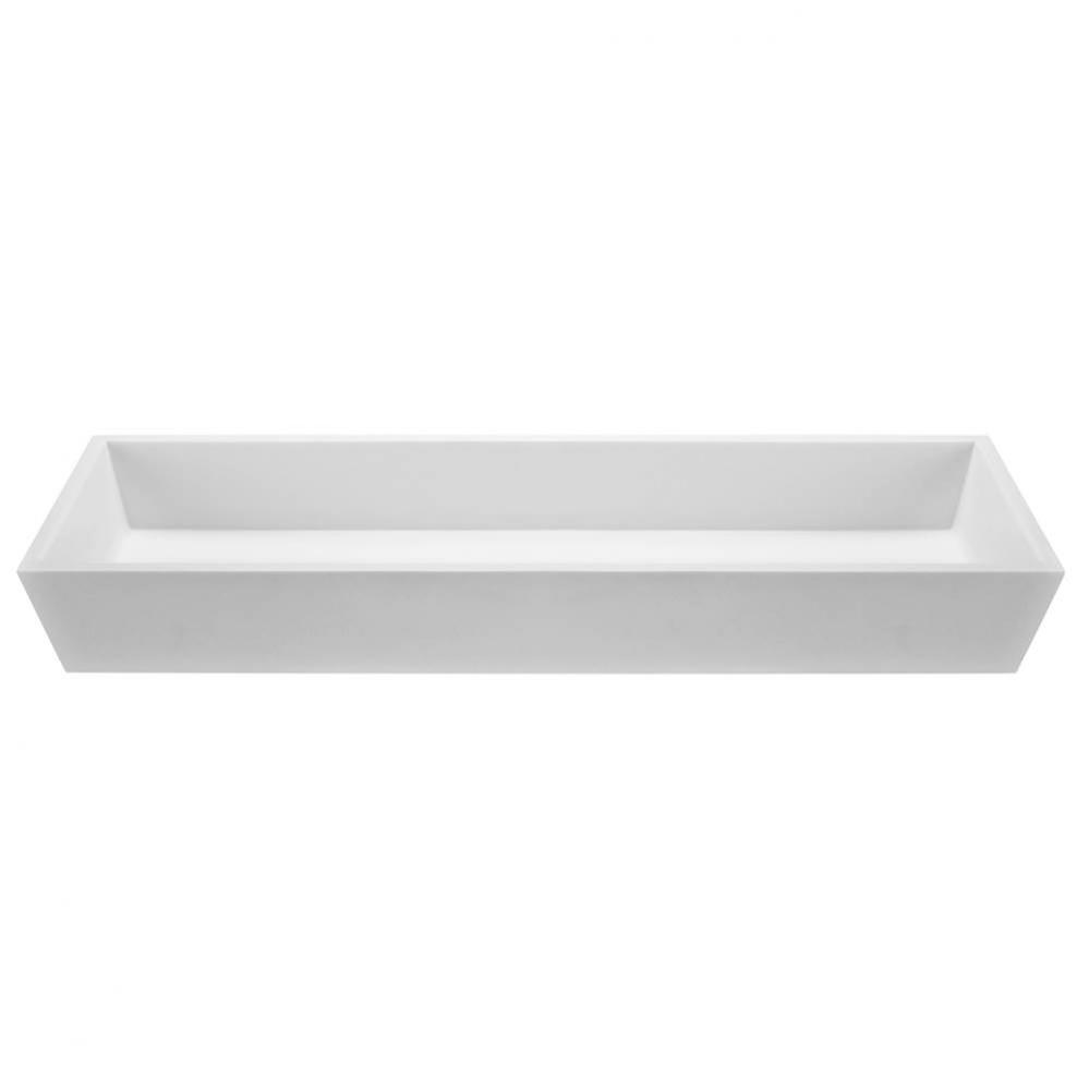 Petra 7 Sculpturestone Undermount - Gloss White (41.125X14.375)