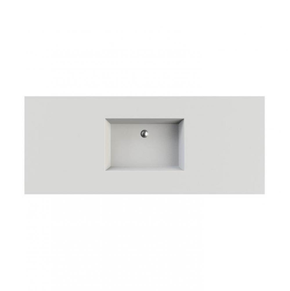 Petra 3 Sculpturestone Counter Sink Single Bowl Up To 80''- Matte White