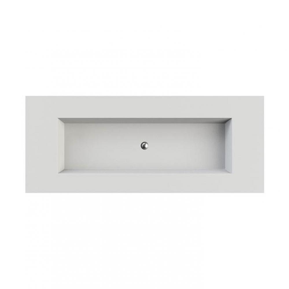 Petra 7 Sculpturestone Counter Sink Single Bowl Up To 56''- Matte White