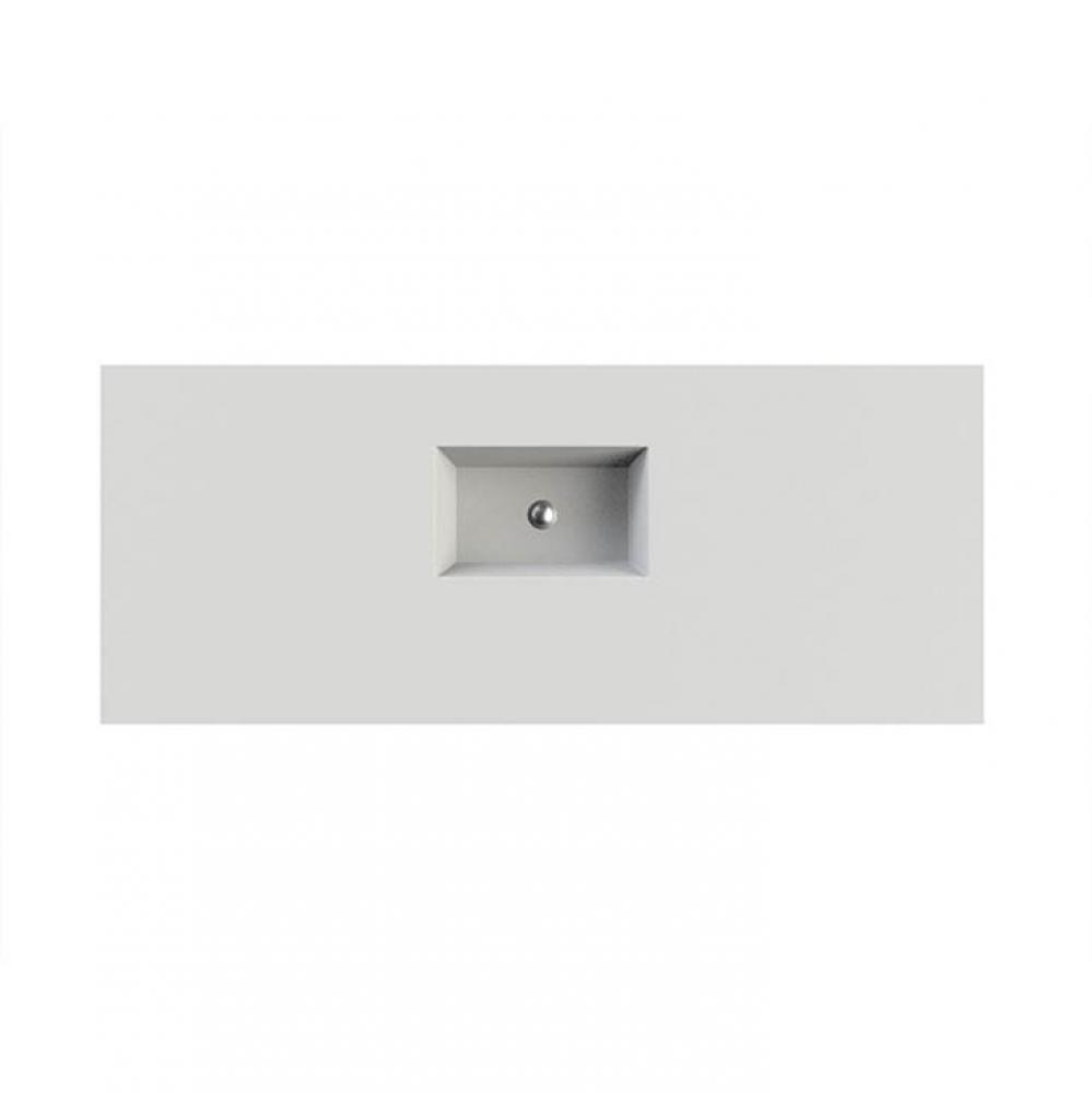 Petra 9 Sculpturestone Counter Sink Single Bowl Up To 56''- Matte White