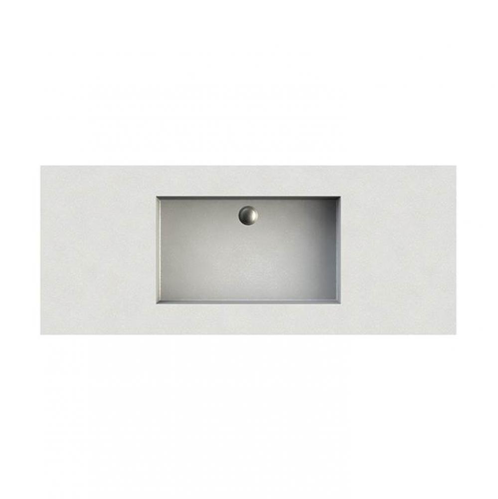 Petra 13 Sculpturestone Counter Sink Single Bowl Up To 80'' - Gloss Biscuit