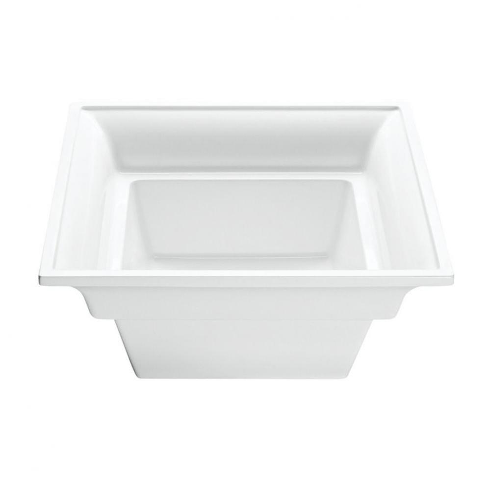 Intarcia Sculpturestone Vessel/Semi-Recessed/Undermount - Gloss White (18X18)