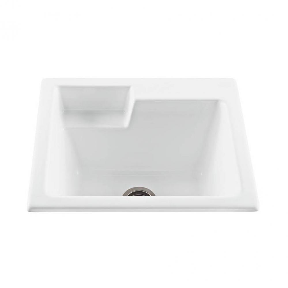 25X22 Bone Single Bowl Basics Laundry Sink-Universal