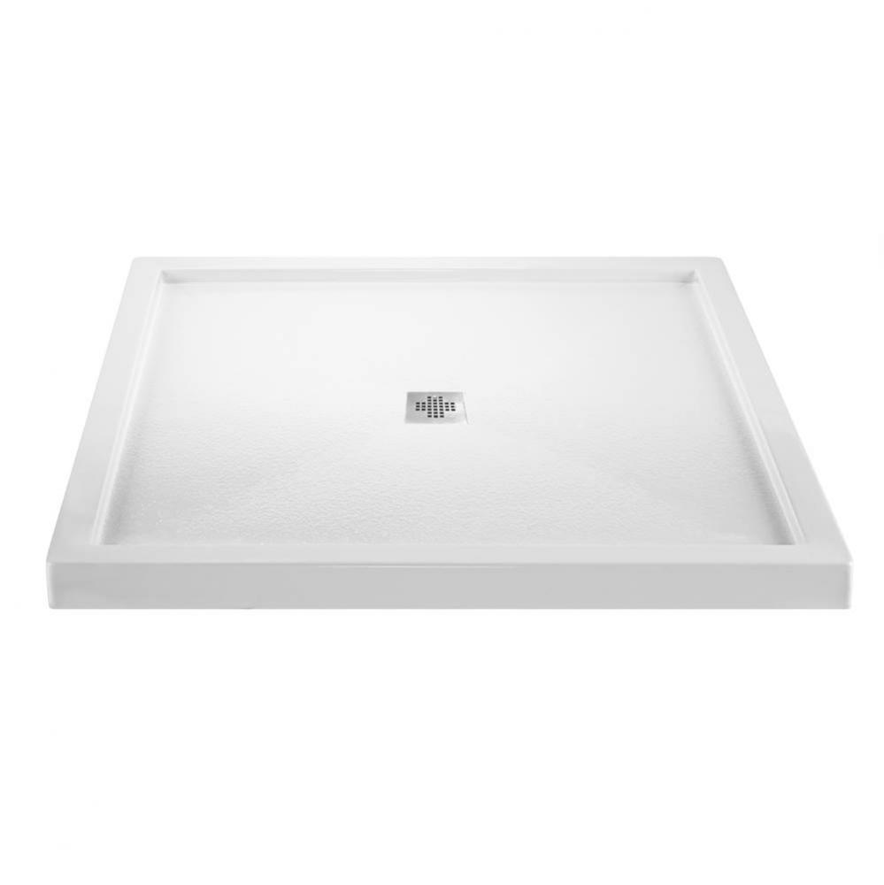 3636 Acrylic Cxl Center Drain Multi Threshold - Biscuit