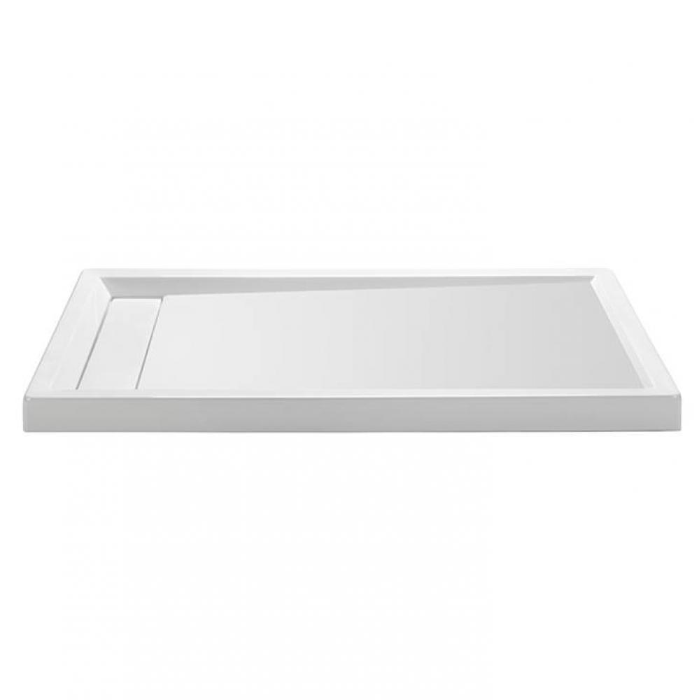 4836 Acrylic Cxl Rh Hidden Drain Multi Threshold - White