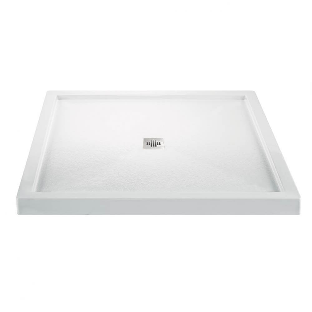 6060 Acrylic Cxl Center Drain Multi Threshold - Biscuit