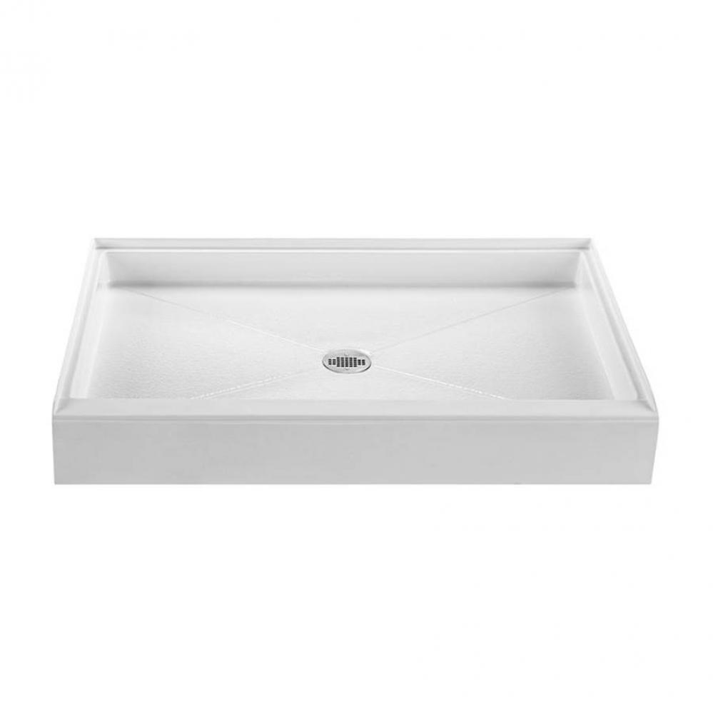 60X34 Basics Shower Base Biscuit Center Drain