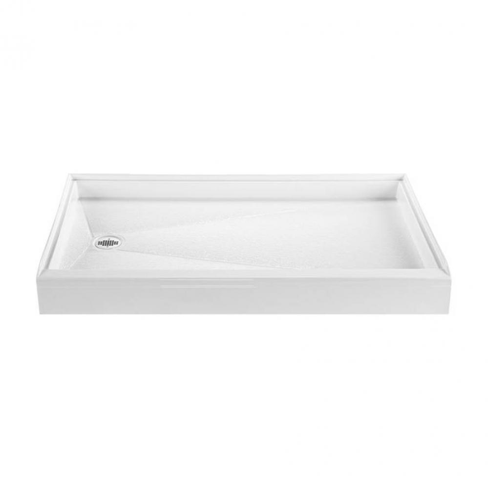 60X32 Basics Shower Base White Left Hand Drain