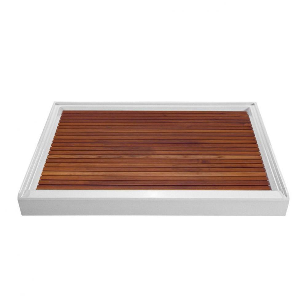 TEAK SHOWER TRAY FOR MTSB-4834 CENTER DRAIN