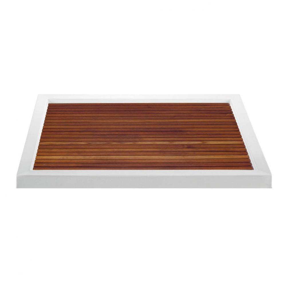 TEAK SHOWER TRAY FOR MTSB-4836MT  CENTER DRAIN