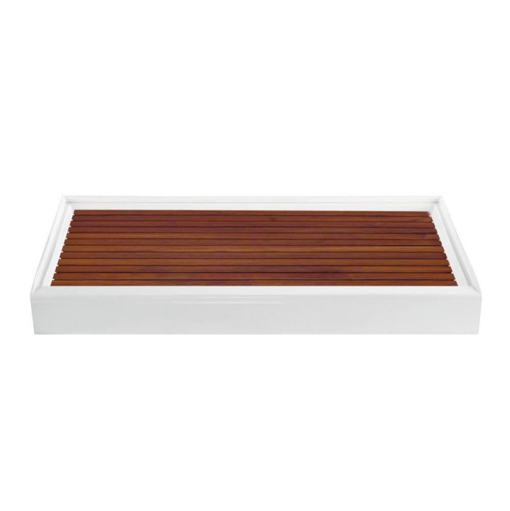 TEAK SHOWER TRAY FOR MTSB-6030 END DRAIN