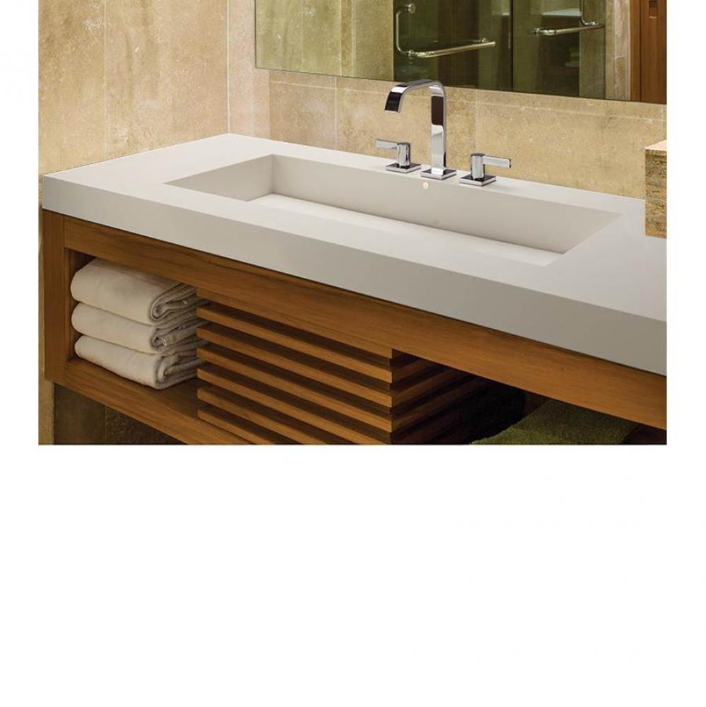 50'',ESS COUNTER SINK,WYMARA-3,SINGLE BOWL,GLOSS WHITE,CTR/OFFSET