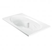 MTI Baths AW1-BI - 70X42 BISCUIT STANDARD WHIRLPOOL/AIR BATH COMBO Seville 1