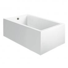 MTI Baths AST102A2 - Andrea 12A Acrylic Cxl Sculpted 2 Side Air Bath - White (59.75X42)