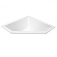 MTI Baths AEAP113U-WHI-UM - Deborah 1 Acrylic Cxl Undermount Corner Air Bath Elite/Ultra Whirlpool - White (48X48)