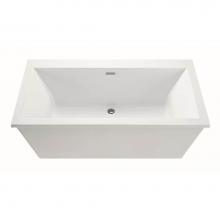 MTI Baths S143DM-WH - Kahlo 4 Dolomatte Freestanding Faucet Deck Soaker - White (66X36)