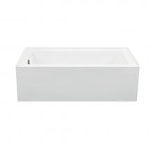 MTI Baths AW151-BI-LH - Cameron 1 Acrylic Cxl Integral Skirted Lh Drain Air Bath/Whirlpool - Biscuit (60X32)