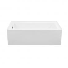 MTI Baths AW153-BI-LH - Cameron 3 Acrylic Cxl Integral Skirted Lh Drain Air Bath/Whirlpool - Biscuit (66X32)