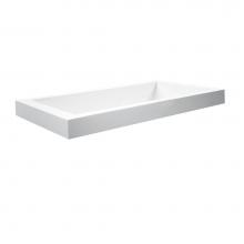 MTI Baths AST162A-WH-MT - Maddux Sculpturestone Drop In/Undermount Air Bath - Matte White (58.5X31)