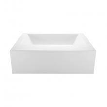 MTI Baths M175A2 - Metro 3 Acrylic Cxl Sculpted 2 Side Microbubbles - White (66X42)