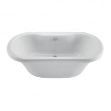 MTI Baths AST182A-WH - Melinda 6 Acrylic Cxl Freestanding Faucet Deck Air Bath - White (71.625X35.5)