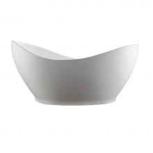 MTI Baths AST185GL-WH - Juliet Sculpturestone Freestanding Air Bath - Gloss White (72X36)