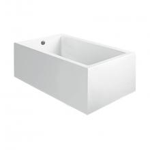 MTI Baths AST188ASCULPT3 - 54X42 Sculpted 3 Sides White Air Bath Andrea 21