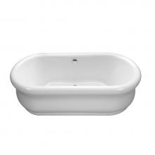 MTI Baths AST201-WH - Parisian 3 Acrylic Cxl Sculpted Finish Freestanding Air Bath - White (65.5X35)