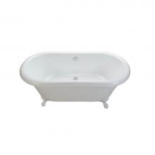 MTI Baths S204-BI - Melinda 10 Acrylic Cxl Freestanding Clawfoot Soaker - Biscuit (65.75X34)