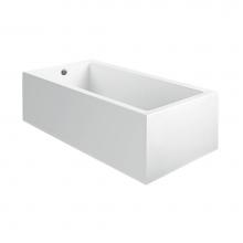 MTI Baths AST212A2 - Andrea 25A Acrylic Cxl Sculpted 2 Side Air Bath - White (48X32)