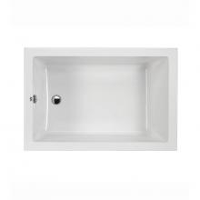 MTI Baths AST212ASCULPT1 - 48X32 Sculpted 1 Side White Air Bath Andrea 25