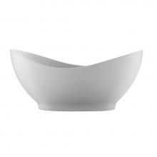 MTI Baths AST222-WH-GL - Juliet Sculpturestone Freestanding Air Bath - Gloss White (66.75X28.75)