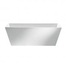 MTI Baths S228-WH-MT - Petra Sculpturestone Freestanding/Undermount Soaker - Matte White (62.25X32.25)