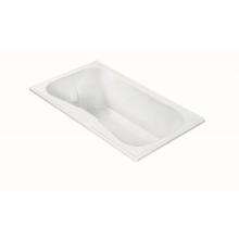 MTI Baths P23UDM-WH - Georgian 1 Dolomatte Drop In Ultra Whirlpool - White (71.5X41.5)