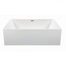 MTI Baths S256DM-WH - Owen Dolomatte Freeestanding Sculpted Soaker - White (66X35.75)