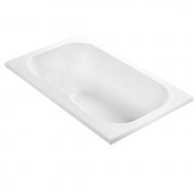 MTI Baths AEM29-WH - Georgian 4 Acrylic Cxl Drop In Air Bath Elite/Microbubbles - White (59.5X35.5)