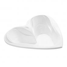 MTI Baths AEAP49-WH - 71X71 WHITE HEART SHAPE STD WP/ARIA ELITE COMBO-EROS