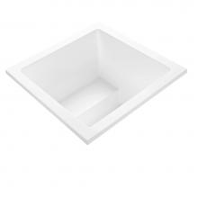 MTI Baths AEM59-WH-DI - Kalia 2 Acrylic Cxl Drop In Air Bath Elite/Mircrobubbles - White (48X48)