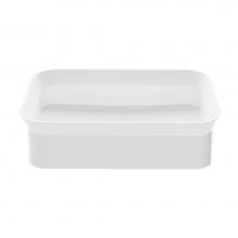 MTI Baths 604M-MT-WH - James Mineral Composite Vessel Sink - Matte White (23.5X15.75)