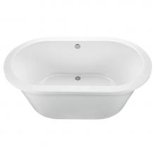 MTI Baths AST67-WH - New Yorker 3 Acrylic Cxl Freestanding Air Bath - White (71.75X41.75)