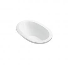 MTI Baths P76-WH-UM - Adena 1 Acrylic Cxl Undermount Whirlpool - White (59.5X35.25)