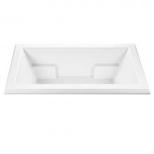 MTI Baths AW79-WH-UM - Madelyn 1 Acrylic Cxl Undermount Air Bath/Whirlpool - White (71.625X41.75)