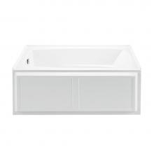 MTI Baths P80-AL-RH - 60X32 ALMOND INTEGRAL SKIRTED WHIRLPOOL Wyndham 5- RIGHT HAND DRAIN