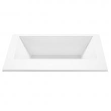 MTI Baths ASTM83-WH-DI - Metro 1 Acrylic Cxl Drop In Air Bath/Microbubbles - White (71.75X41.875)