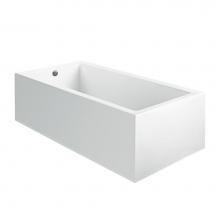 MTI Baths AST96ASCULPT2 - 60X32 Sculpted 2 Sides White Air Bath Andrea 6A